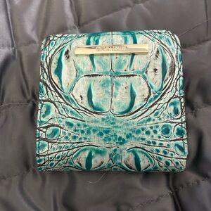 Brahmin Turquoise Crocodile Embossed Wallet